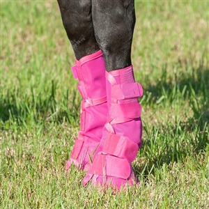 Adjustable Horse Leg Boots Breathable Neoprene Equine Guards Mosquito Repellent Wraps Reduced Fatigue Equestrian Gear - Rose